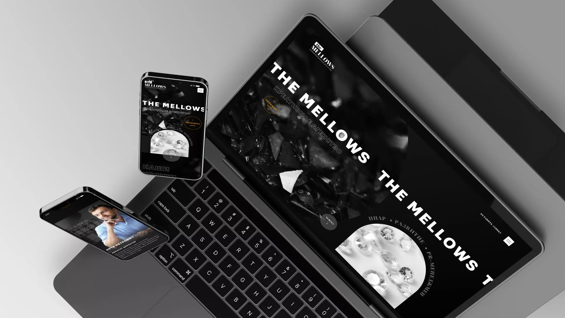 Разработка сайта креативного агентства «The Mellows» в Кургане